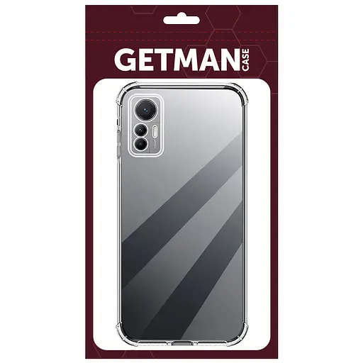 TPU чехол GETMAN Ease logo усиленные углы Full Camera для Xiaomi 12 Lite Бесцветный (прозрачный) - фото 6