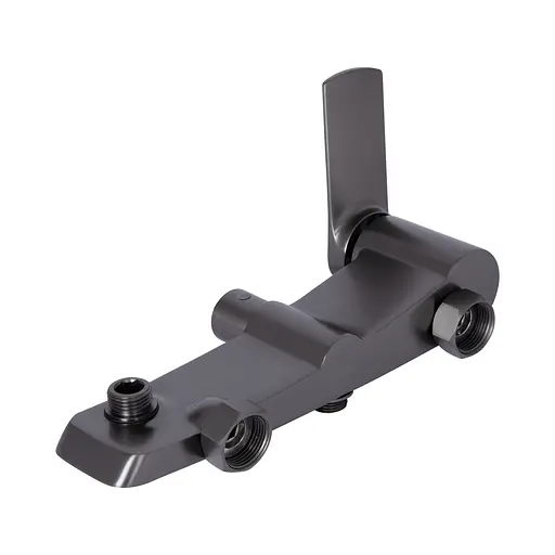 Душевая система для душа Qtap Slavonice на два потребителя QTSLA110GMB45913 Gunmetal Black PVD, Шлифованный черный хром - фото 7