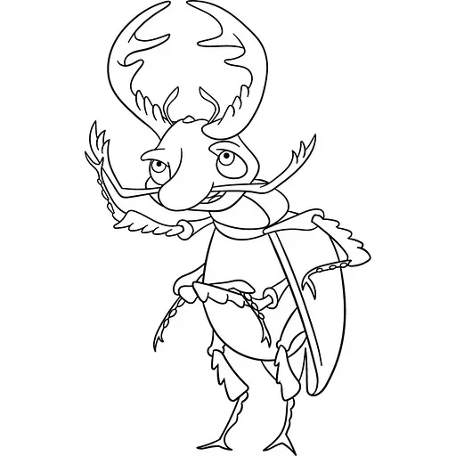 Роспись на холсте "Жук-олень" Art Craft 15055-AC 25x30 см - фото 2