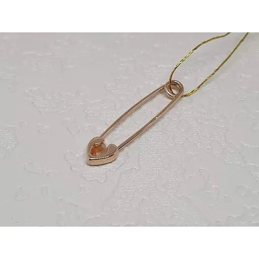 Золотая брошь-булавка Платон. 1П143/00Б - фото 2