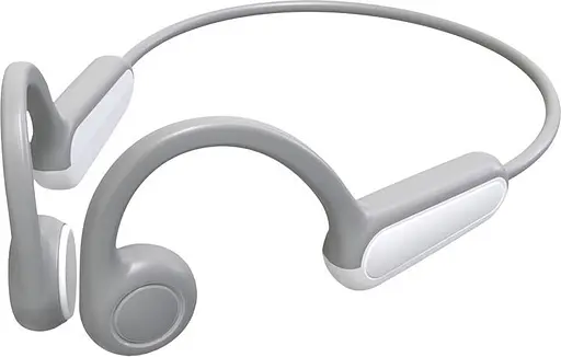 Кісткові навушники Langsdom BE-13 Pro Спортивні Bluetooth 5.4 навушники з кістковою провідністю Біло-сірий