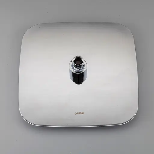 Душова система прихованого монтажу Gappo G7117-8, вилив - перемикач на лійку, 3-функції, білий/хром - фото 7