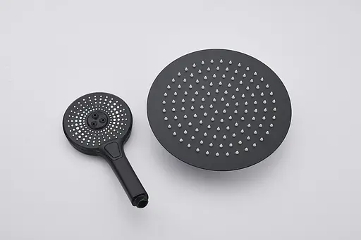 Душова система зовнішнього монтажу Nett з термостатом для душу SSB-24, Чорний - фото 6