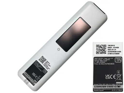 Оригинальный пульт TM2361G (BN59-01440A) к телевизору Samsung, с микрофоном, аккумулятором, белый - фото 2