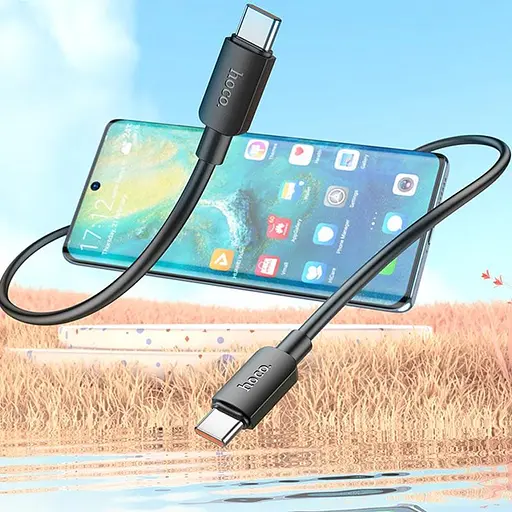 Дата кабель Hoco X96 Hyper Type-C to Type-C 100W (1m) Black - фото 5