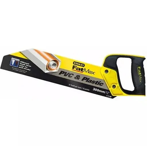Ножівка для ПВХ Stanley FatMax 300 мм із зубами 13 tpi (2-17-206) - фото 1