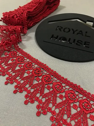 Мереживо Троянда червоне - фото 1