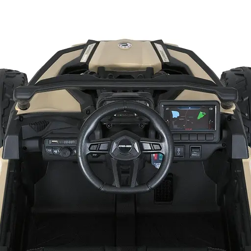 Электромобиль детский Джип M 5099EBLR-RS 24V 4 мотора 200W EVA-колеса музыка Bluetooth черно-бежевый - фото 9