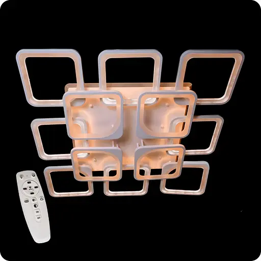 Люстра світлодіодна 517 Dlight 3color з пультом 385Вт Білий (01379) - фото 1