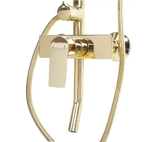Душова система Rea Maximus gold з виливом REA-P2410, Золотий - фото 4