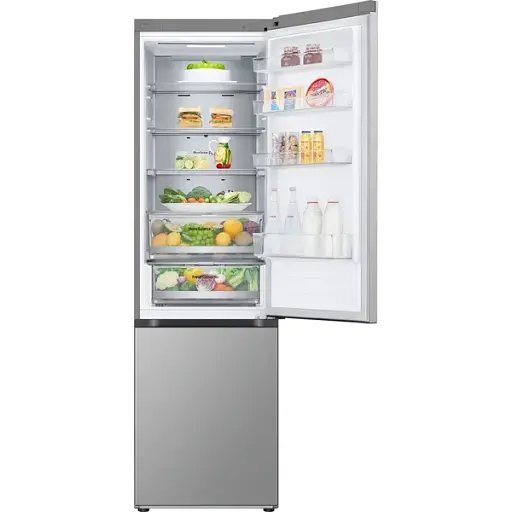Холодильник LG с нижним морозильным отделением 203x60х68 холод.отд. 277 л мороз.отд. 110л 2дв. А++ NF инв. диспл. внеш. зона св. тело Metal Fresh серебристый - фото 5