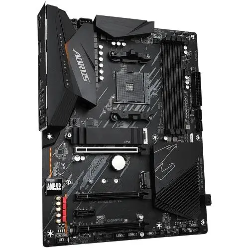 Материнская плата Gigabyte AM4 (B550) B550 Aorus Elite V2, B550, 4xDDR4, CrossFireX, Int.Video (CPU), 4xSATA3, 2xM.2, 1xPCI-E 16x 4.0, 2xPCI-E1 3.0, ALC1200, 2.5GbE, 8xUSB3.2/6xUSB2.0, HDMI/DP, ATX - фото 3