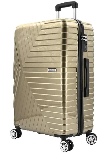 Чемодан Semi Line 24" (M) Gold (T5763-2) (DAS302945) - фото 1