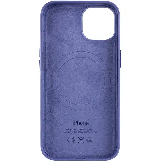 Шкіряний чохол Epik Leather Case AA Plus with MagSafe для Apple iPhone 14, 6.1 Wisteria - фото 2