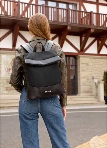 Жіночий рюкзак Sambag 37х31х14 см 000305487 - фото 3