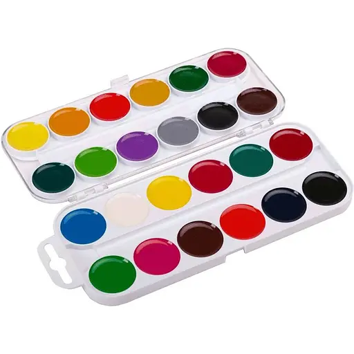 Набор медовой акварели Гамма Увлечения 24 цвета без кисточки - фото 2