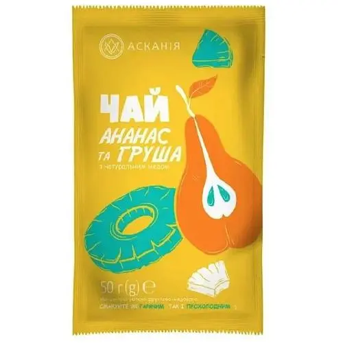 Чай саше Аскания Ананас и груша 50г - фото 1