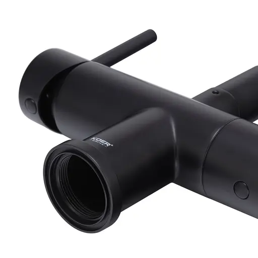Смеситель для кухни на две воды с гибким изливом Koer KB-72002-05 KR3384 Черный матовый - фото 7