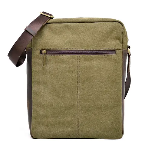 Чоловіча шкіряна сумка через плече TARWA 32х27х8 см sum0025858 - фото 3