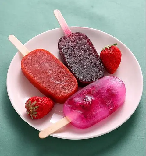 Форма силіконова для морозива Ескімо та євродесертів з паличками (3 комірки) 19х14 см, Danmenqing Рожевий 85120 - фото 10