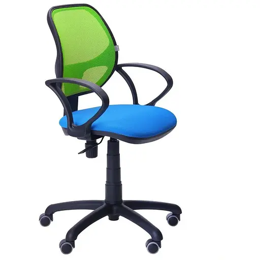 Кресло Байт/АМФ-4 сиденье Сетка серая/спинка Сетка салатовая