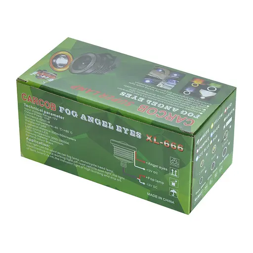 Фари лінзовані протитуманні 64 мм XL-666 3840 2 шт. - фото 5