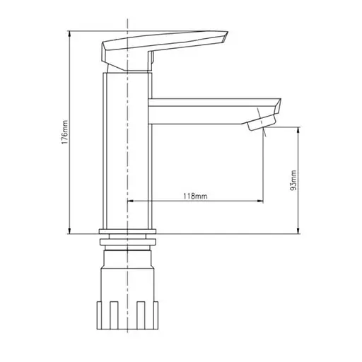 Смеситель для раковины Lidz (CRM)-13 33 001 00 Хром - фото 2