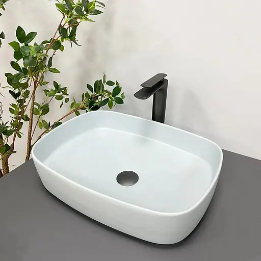 Умивальник VBI Aosta smoke blue накладний VBI-013702, Синий - фото 1