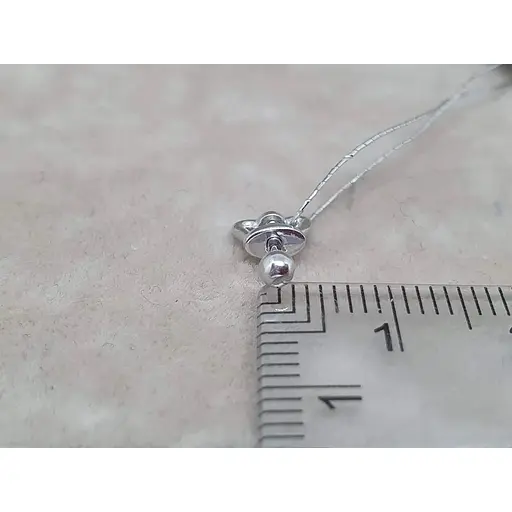 Золотая моносерьга-пуссета Платон Шарик. 3С193/00Б - фото 3