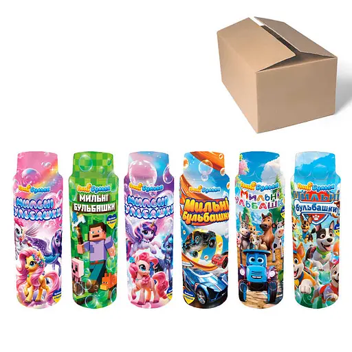 Мильні бульбашки 17151 Пані Булька "Мультфільми" 100 мл (4820005215195) Мікс - фото 1