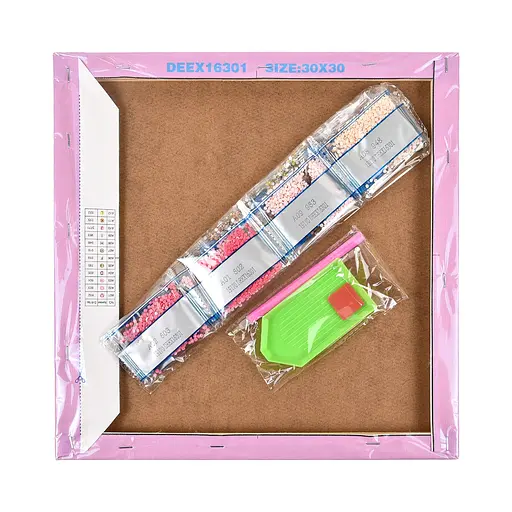 Алмазна мозаїка Strateg Ведмедик 30х30 см (DEEX16288) - фото 2