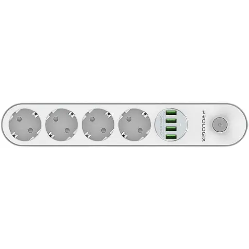 Мережевий фільтр-подовжувач ProLogix SE-4432W Premium 4 розетки 4xUSB 2 м - фото 2