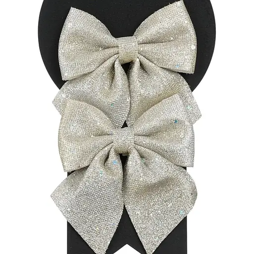 Бант декоративний Mica Decorations 13 см перламутр 2 шт. (1179623) - фото 2