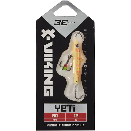 Балансир Viking Fishing Yeti Ice Jig 50mm 12.0g #6 Japanese School - фото 2