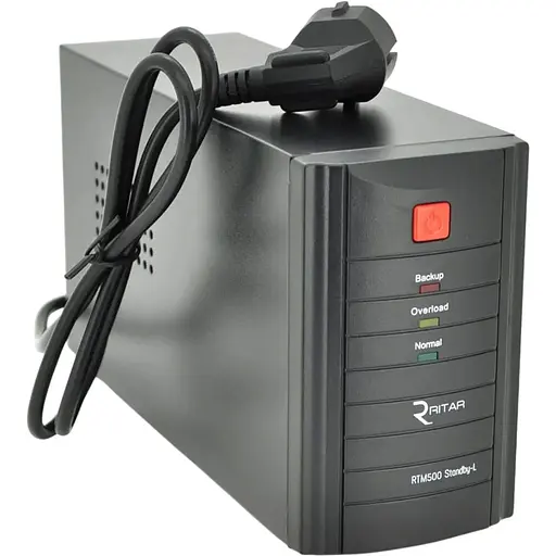 ИБП Ritar RTM500 (300W) Standby-L, LED, AVR, 1st, 2xSCHUKO socket, 1x12V4.5Ah, металлический Case (260 х 85 х 140) Q4