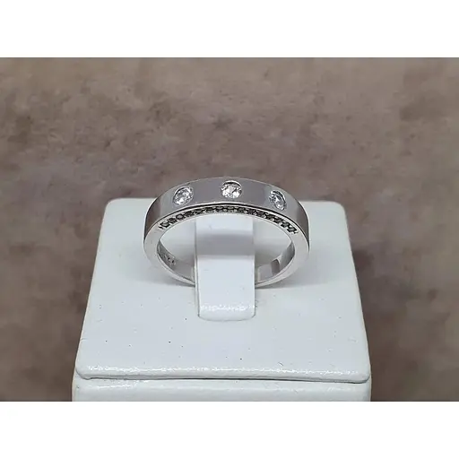 Серебряное кольцо TOP Silver с фианитами.9510160Б 18 - фото 5