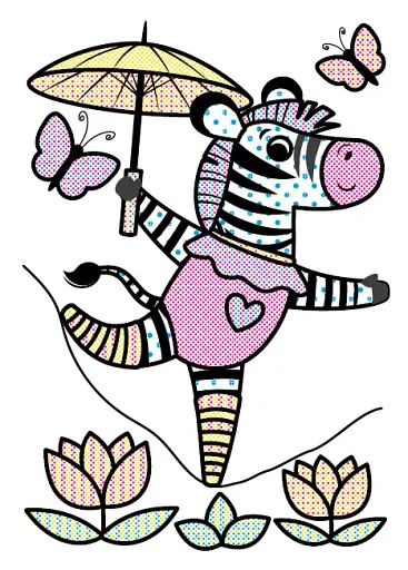 Малюємо водою! Зебра - фото 2