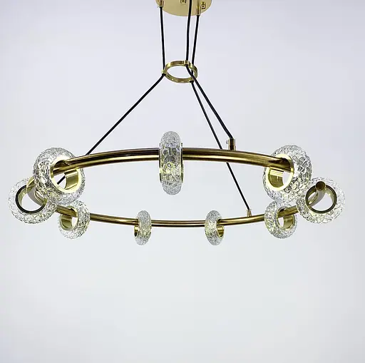 Підвісна люстра у корпусі золотого кольору | Арт. G 088-9 | Line F - фото 3