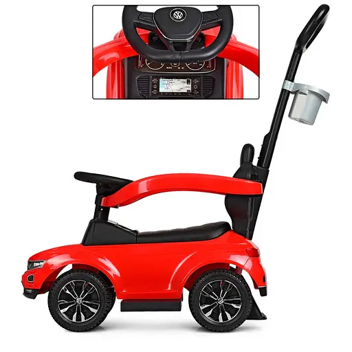 Каталка-толокар Metr+ 651-3 Червоний 2 в 1 - фото 3