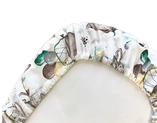 Непромокаемая простынь Moontime в коляску "Мишки в чашках" - фото 2