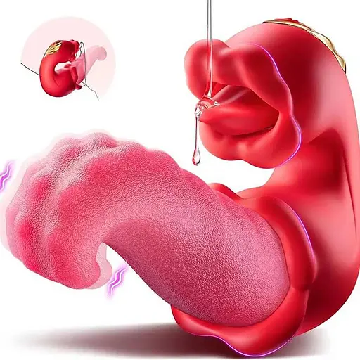 Двойной вибратор язык Vibratex 10 режимов вибрации и 10 режимов лизания - фото 3