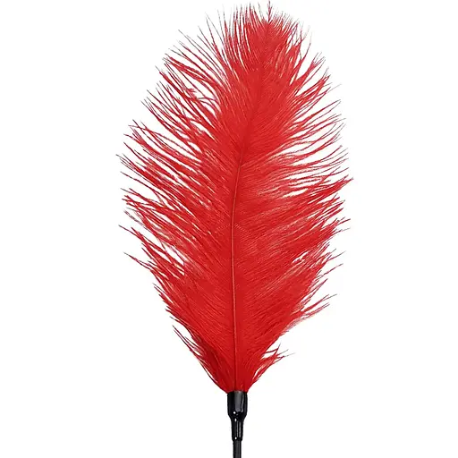 Лоскітка зі страусиним пером Art of Sex - FeaTher Tickler, колір Червоний - фото 3