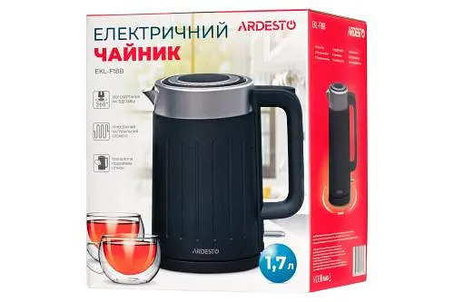 Електрочайник Ardesto EKL-F18B Black/Silver 2200 Вт 1.7 л - фото 6