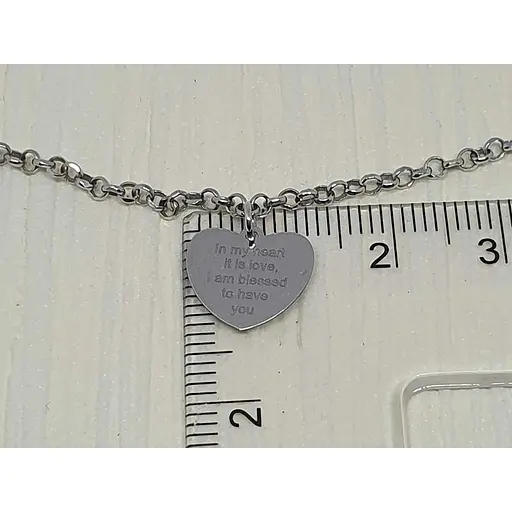 Срібне кольє Qvaliz Серце. 908S1695 60 - фото 3