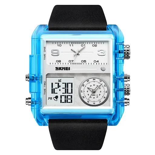 Наручний годинник чоловічий 2020BU Blue-Transparent Skmei acs0030386