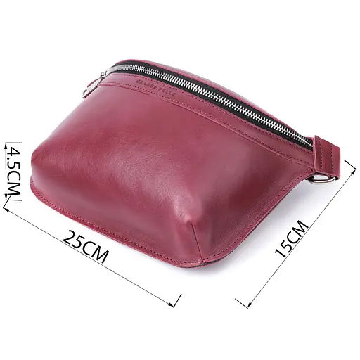 Бананка для женщин Grande Pelle из натуральной кожи 25х15х4.5 см sum0027023 - фото 3