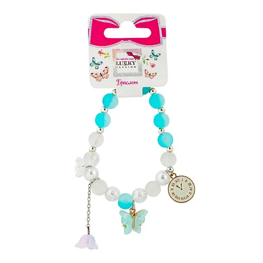 Браслет Lukky Fashion Перламутровый с тремя подвесками (T24785)