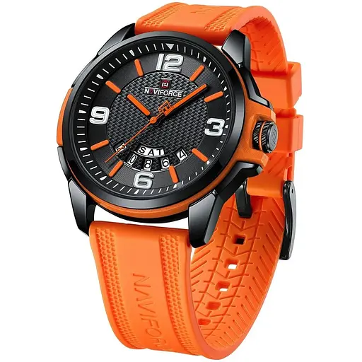 Часы наручные мужские Naviforce Young Orange Черный (3492)