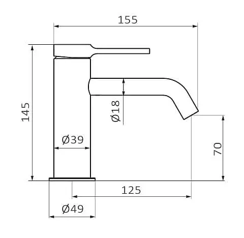 Смеситель для умывальника GRB Time 47510472 Черный - фото 2