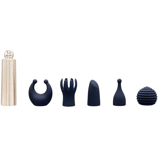 Вібромасажер Pillow Talk Secrets Desires 6-Piece Mini Massager Set Navy - фото 2